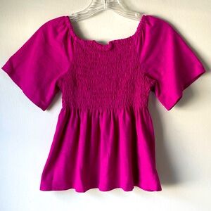 NWOT ruffle off the shoulder short sleeve blouse top shirt girls kids size 10/12